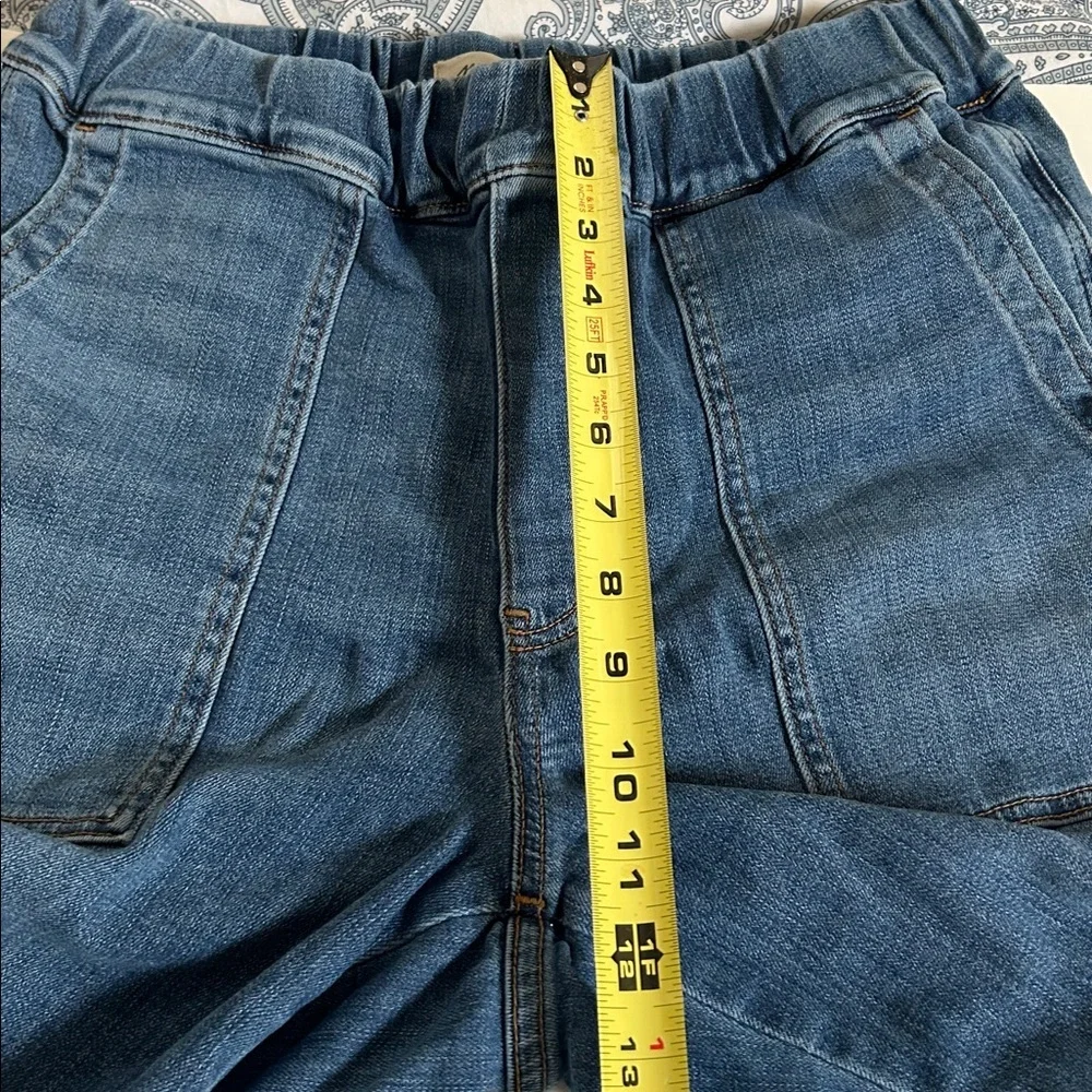Madewell High Rise Pull-On Relaxed Crop Jeans